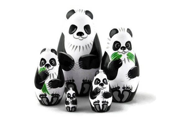 panda nesting dolls