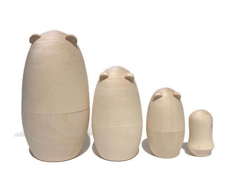 unpainted nesting dolls wholesale