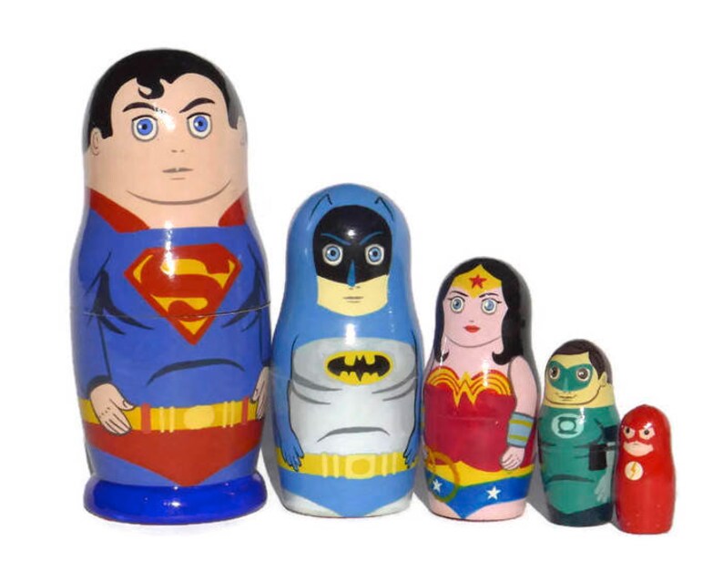 superhero nesting dolls