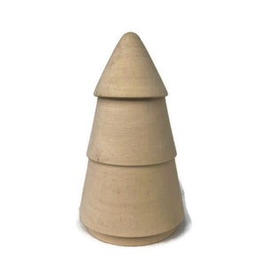 Handmade Linden Wood Christmas Tree: Montessori Peg Doll Toy