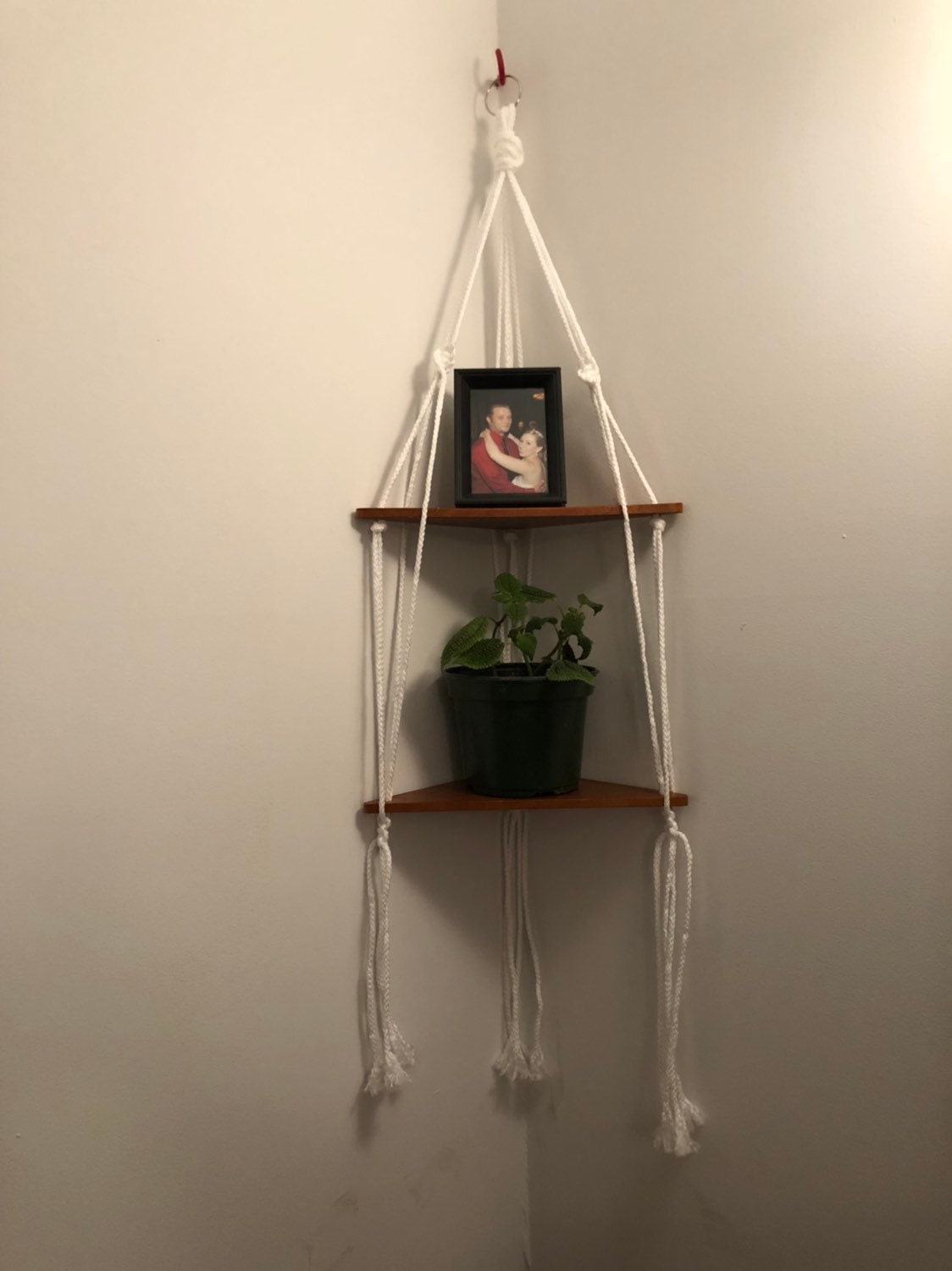 Macrame Corner Shelf Etsy