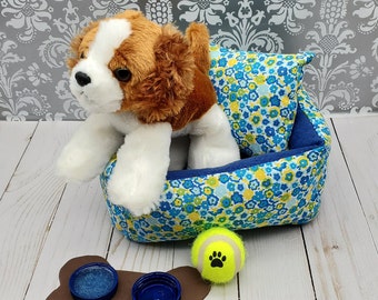 stuffed animal dog bed