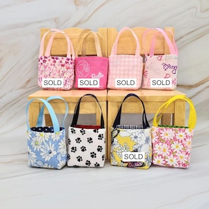 18 inch Doll Purse Like American Girl Shopping Overnight Bag 14 in Doll Hand Bag Doll Accessory Reversible Book Bag