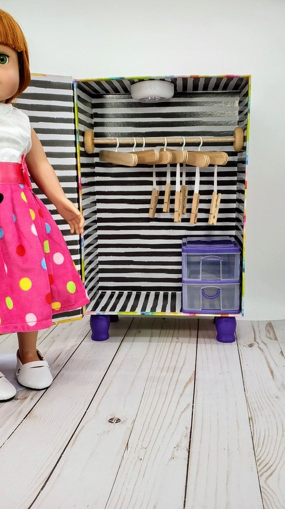 Exclusive Adora Amazing Girls 18 Doll Accessory Wardrobe Storage Cabinet Armoire 