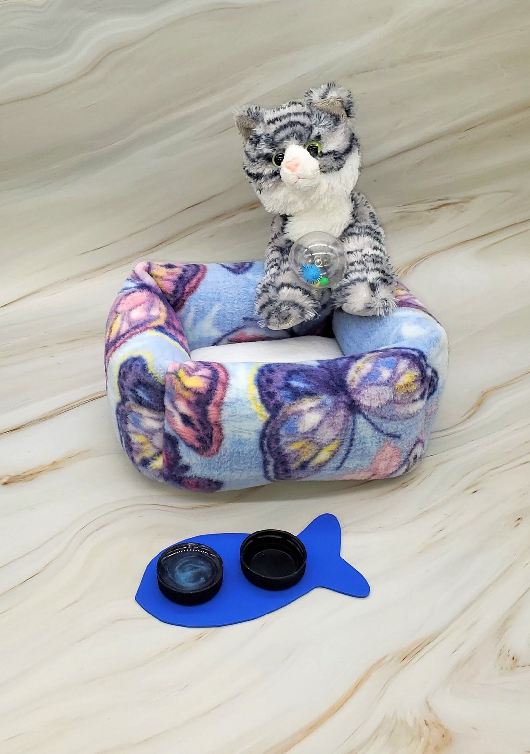 Toy Stuffed Animal Bed Plushies Bed 18 in Doll Pet Bed Like Etsy