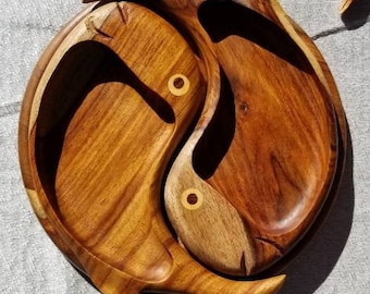 Bandejas de madera con tabiques-Árbol egipcio especial