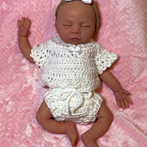 Micro preemie outfit, 13, 14 inch reborn, silicone, doll