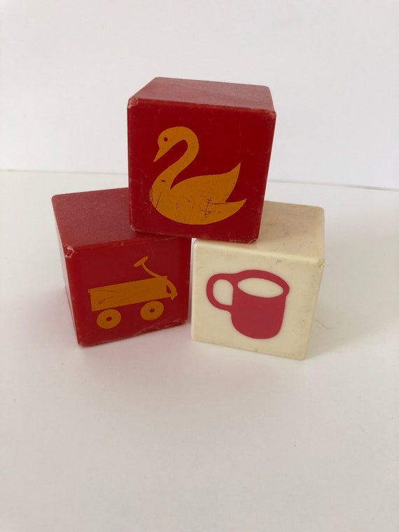 vintage baby blocks