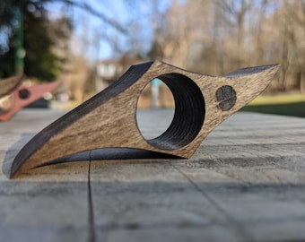 Houten paginahouder voor boeken, paginahouder duim, houten bladwijzer, paginahouder duimring, cadeau boekenliefhebber