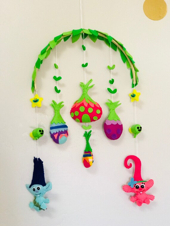Trolls Baby Mobile Crib Shower Gift Nursery Image 0