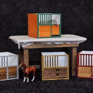 Handmade Breyer Mini Whinnies Single Stall with Matting