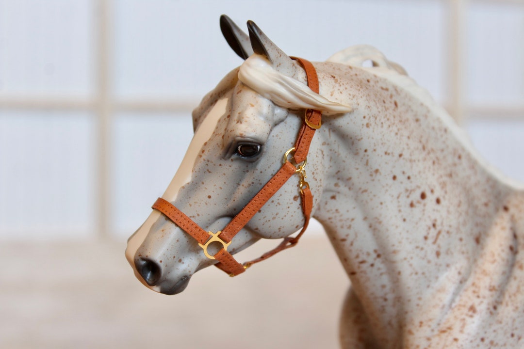 Customizable Model Horse Leather Halter Etsy