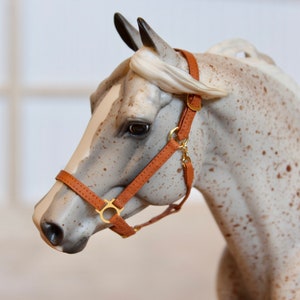 Customizable Model Horse Leather Halter