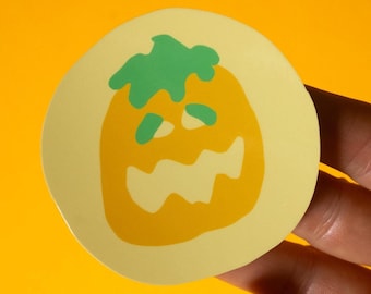 Adesivo per laptop a forma di biscotto di zucca / Simpatico adesivo autunnale a forma di biscotto