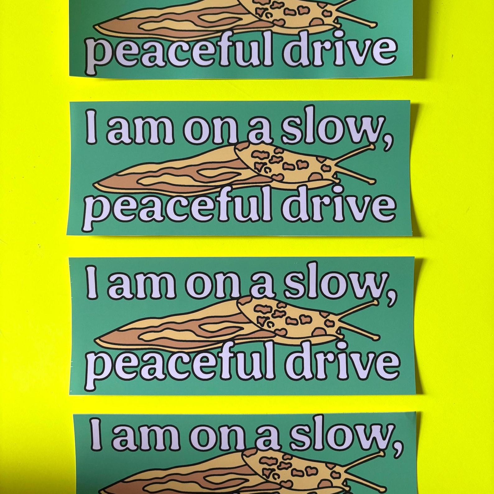Slow Peaceful Drive Slug Bumper Magnet | Cute, Aesthetic Weird Gen Z ...