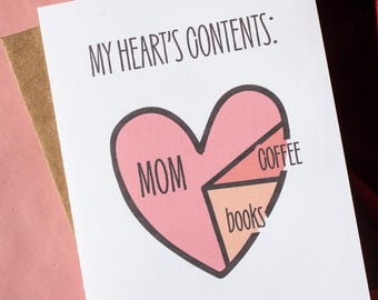 My Heart's Contents Greeting Card | Mother's Day gift for mom