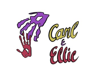 Carl and Ellie Digital Download | cute, aesthetic, digital graphic/design