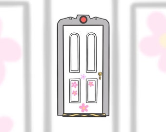 Cute Door Digital File | SVG, PNG Sublimation File