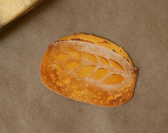 Sourdough Bread Loaf Vinyl Sticker | Cute aesthetic baker foodie starter laptop decal