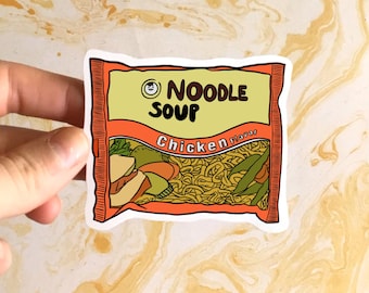 Noodle Soup Vinyl Sticker | Cute Ramen Laptop Decal