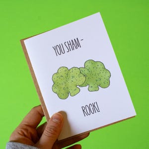vous faux-rock carte de vœux | Joli cadeau de motivation positif pour la Saint-Patrick