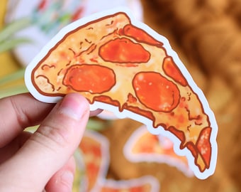 Pizza Slice Vinyl Sticker | Aesthetic Foodie Laptop Decal