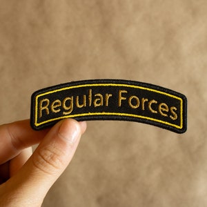 Regular Forces Embroidered Velcro Morale Patch | Tactical army, grunt, infantry, military humor funny accessory