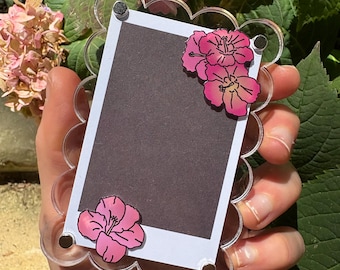Hibiscus Flower Polaroid Frame