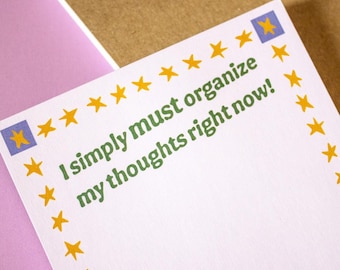 Whimsical Notepad for Brainstorming