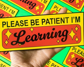 New Driver Bumper Magnet | Funny student driver gift