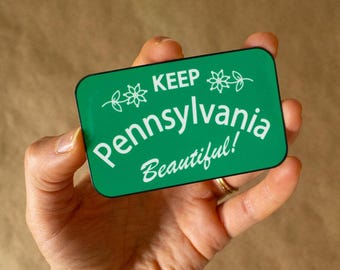 Keep Pennsylvania Beautiful Vinyl Sticker | Cute aesthetic PA state pride nature lover laptop decal