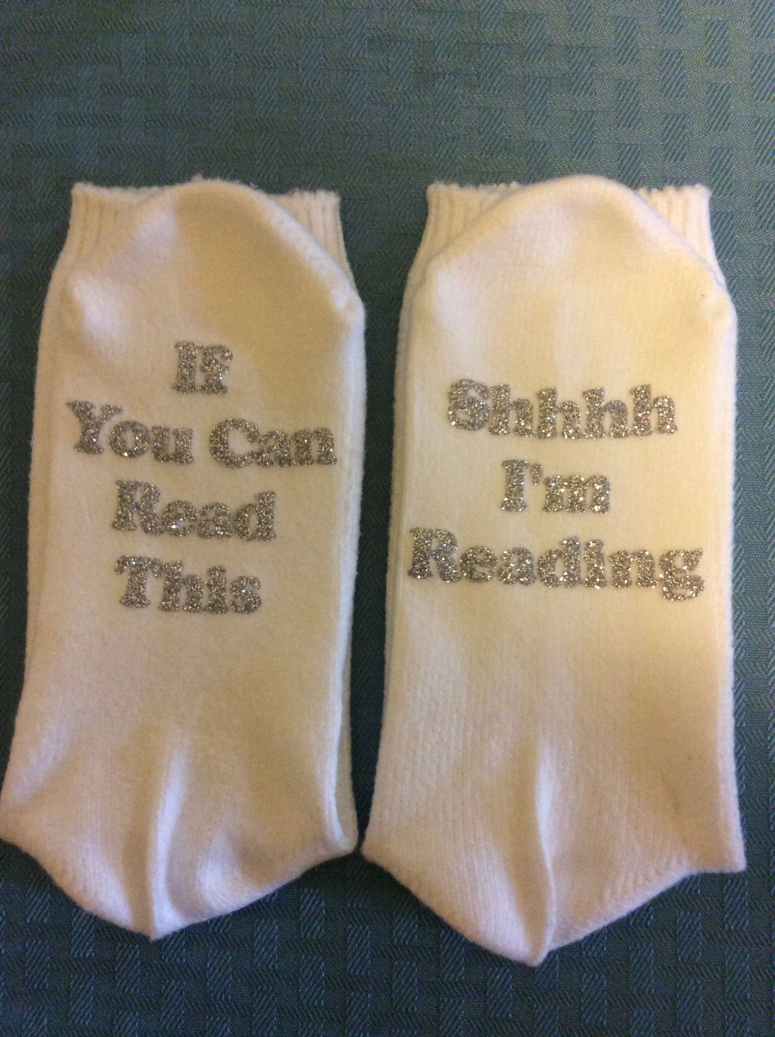 Funny Womens socks with sayings on bottom. Etsy
