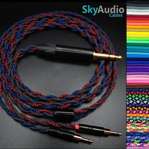 Custom Headphone Cable - Dual 2.5mm HE400i HE560 HE1000 HD700 Nighthawk
