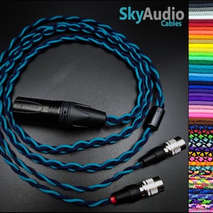 Custom Headphone Cable - 2 x Hirose MrSpeakers Dan Clark Audio Aeon Ether Expanse Stealth