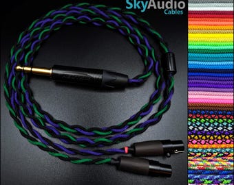 Custom headphone cable - Dual4 Pin Mini XLR Audeze Lcd-2 Lcd-3 Lcd-X ZMF