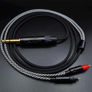 Puede incluir: Un cable de audio trenzado en blanco y negro con un conector de 3,5 mm chapado en oro en un extremo y dos conectores de 2,5 mm en el otro extremo.