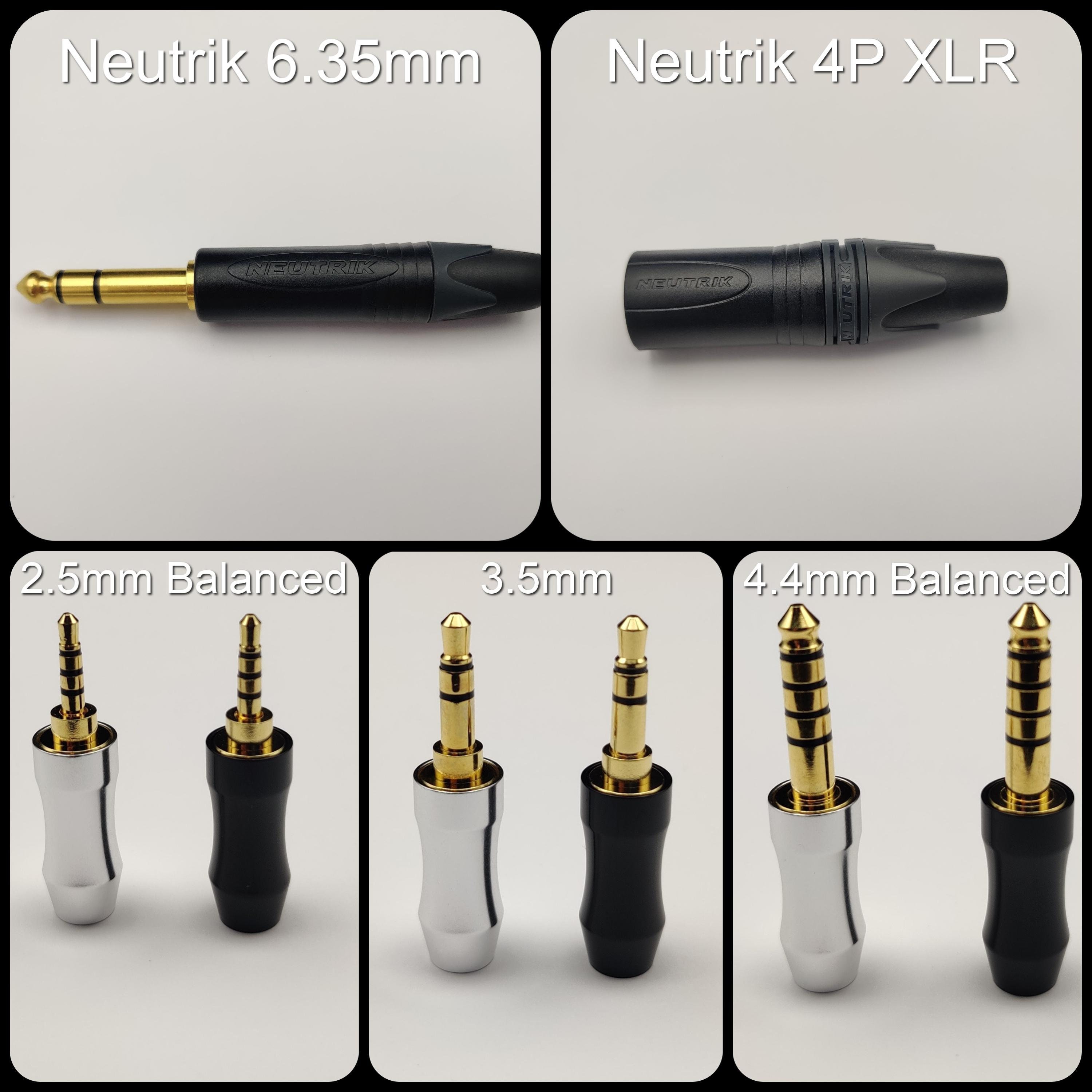 Custom Headphone Cable 2 X 4 Pin Mini XLR Audeze Lcd2 Lcd3 Etsy