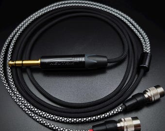 Cable de auriculares personalizado - Hirose MrSpeakers doble Dan Clark Audio Aeon Ether Expanse Stealth C Flow Noire - Funda única