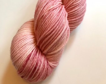 Hand Dyed Yarn - DK weight, 100% superwash merino wool - PILLOW TALK