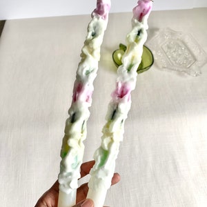 Vintage Candles Rainbow Drip Taper