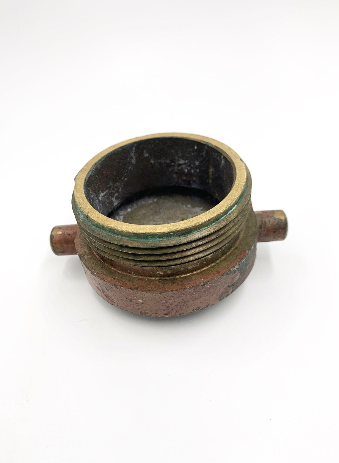 Vintage Brass Pipe Cover Paperweight Etsy