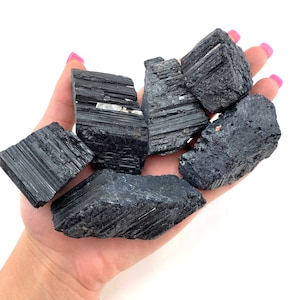 Black Tourmaline, Rough Black Tourmaline, Tourmaline Stone