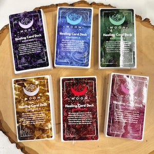 Crystal Card Deck, Edition1-6, Gemstone Identification Cards, Crystal Healing Cards, Crystal Tarot Deck