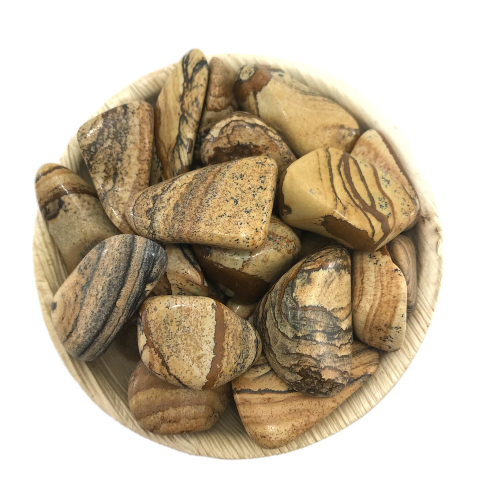 Picture Jasper Tumble Tumbled Picture Jasper Brown Jasper Etsy