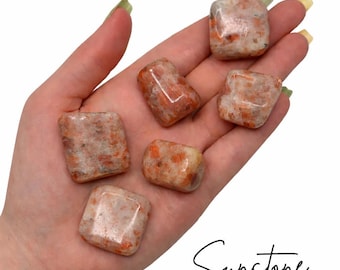 Sunstone Tumble, Tumbled Sunstone, Sunstone Pocket Stone, T-63