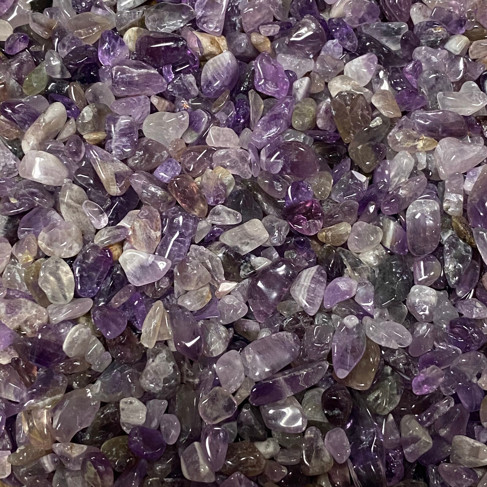 1lb Amethyst Chips Bulk Amethyst Chips Wholesale Amethyst Etsy