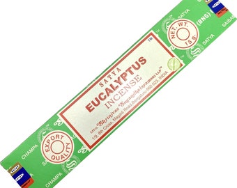 Eucalyptus Incense, Eucalyptus Incense Sticks, Satya Incense, Eucalyptus Incense Pack