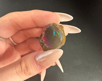Ethiopian Water Opal, Flashy Water Opal, Natural Water Opal from Ethiopia, 028