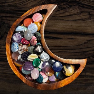 Gemstone Coin - Mini Crystal Worry Stone - Pocket Stone image 2