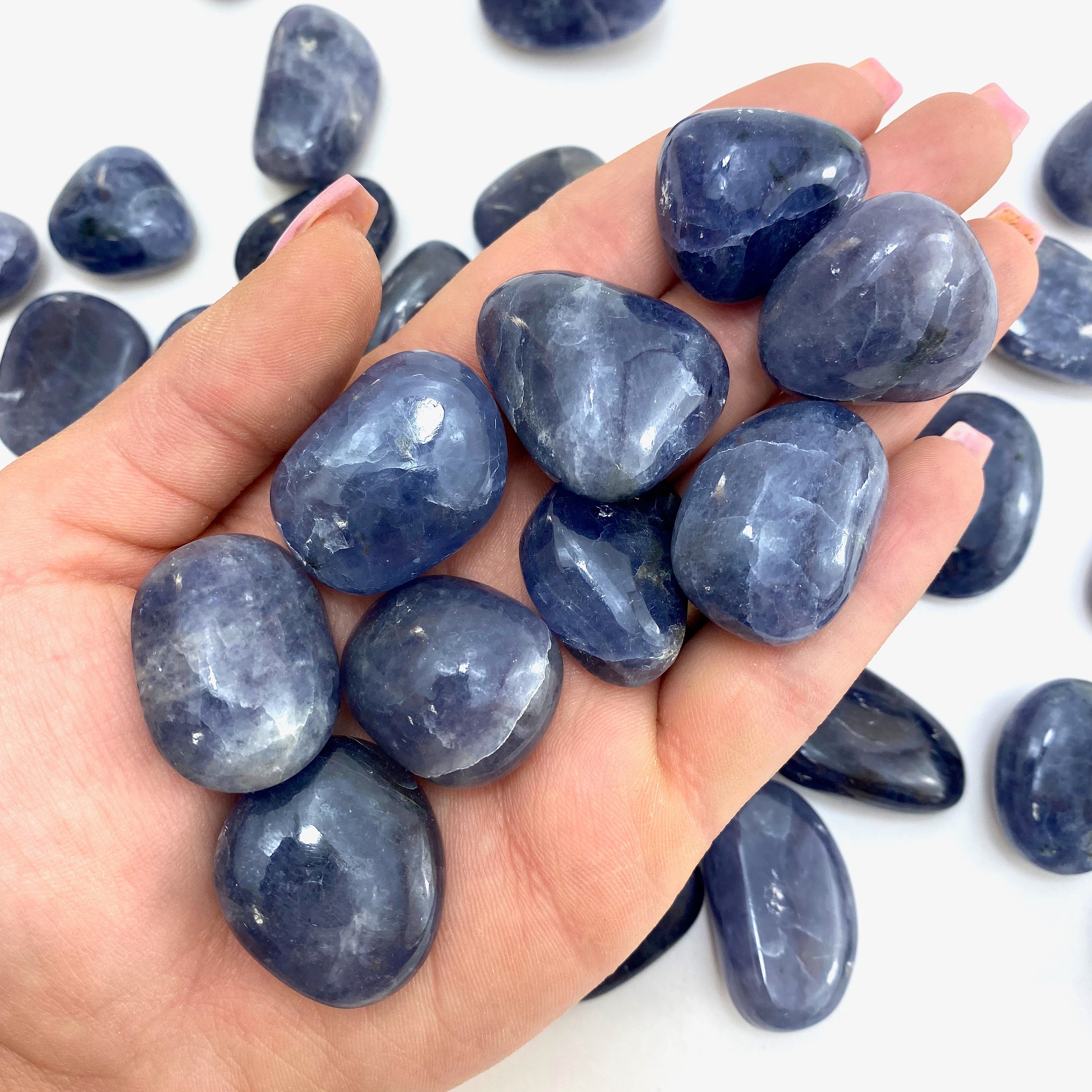 QUALITY Iolite Tumble, Tumbled Iolite, AAA Quality Iolite, Natural Io…